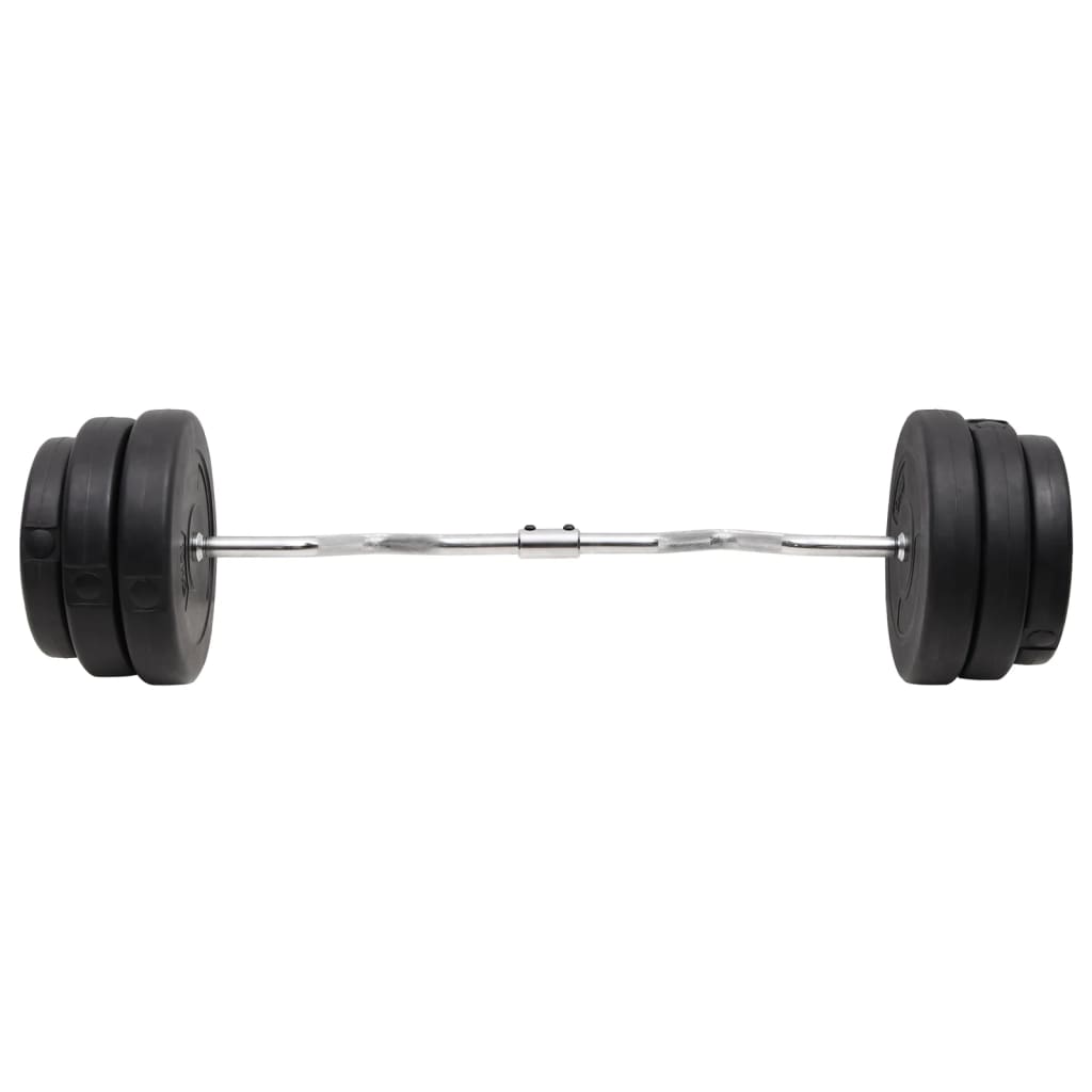 vidaXL Curlstange mit Hantelscheiben 90 kg
