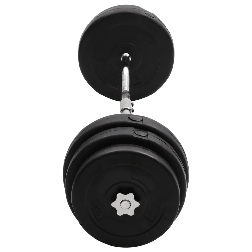 vidaXL Curlstange mit Hantelscheiben 90 kg