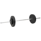 vidaXL Langhantel und Kurzhantel mit Gewichten 60 kg