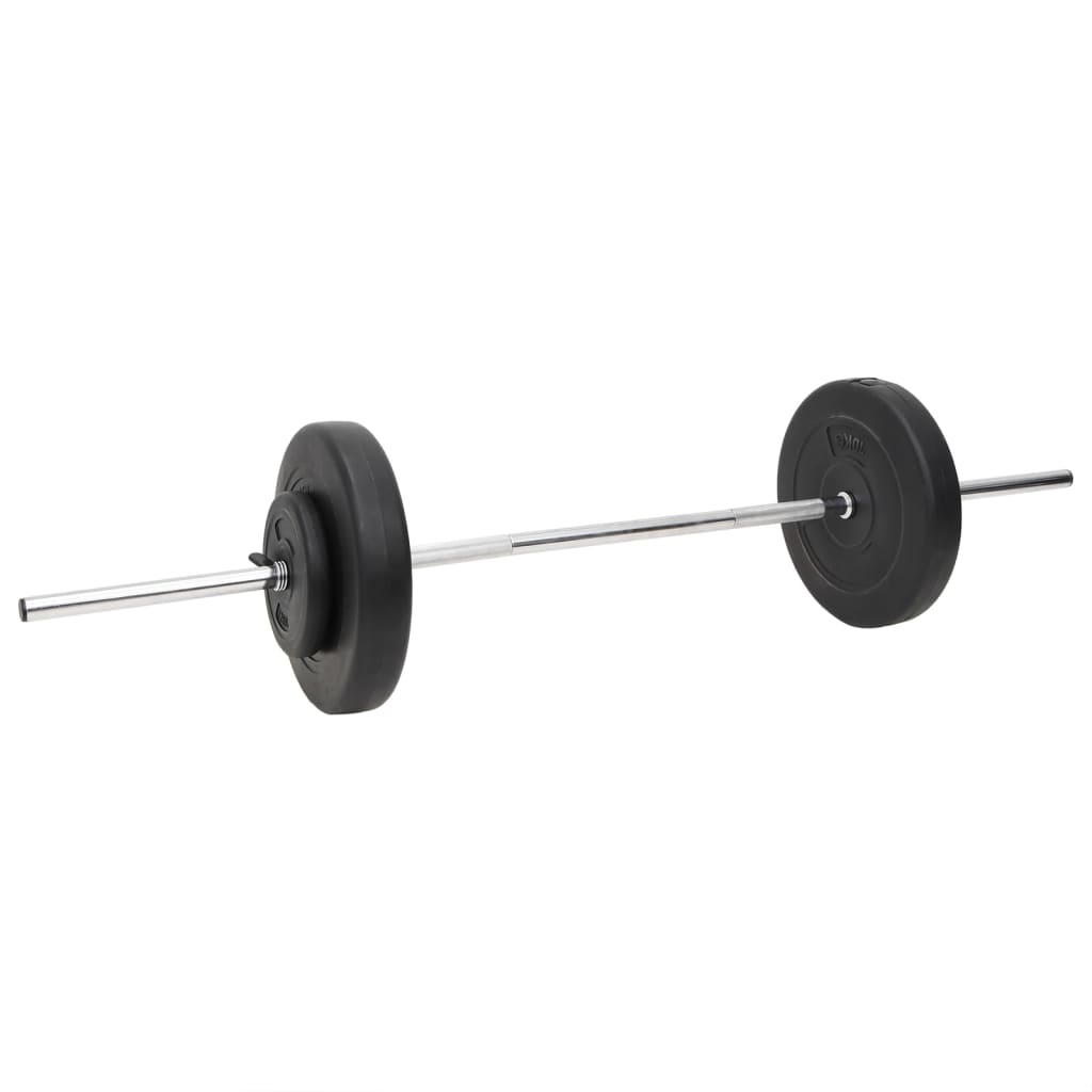 vidaXL Langhantel und Kurzhantel mit Gewichten 60 kg