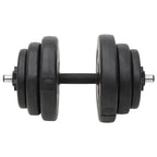 vidaXL Langhantel und Kurzhantel mit Gewichten 60 kg