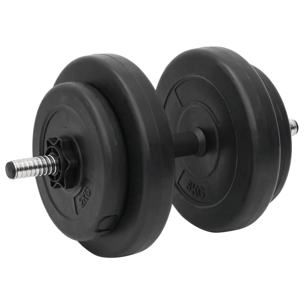 vidaXL Curlhantel und Kurzhantel mit Gewichten 60 kg