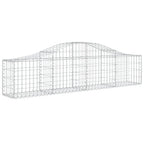 vidaXL Gabionen mit Hochbogen 30 Stk. 200x30x40/60 cm Verzinktes Eisen