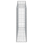 vidaXL Gabionen mit Hochbogen 13Stk. 200x30x100/120cm Verzinktes Eisen