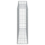 vidaXL Gabionen mit Hochbogen 14Stk. 200x30x100/120cm Verzinktes Eisen
