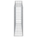 vidaXL Gabionen mit Hochbogen 18Stk. 200x30x100/120cm Verzinktes Eisen