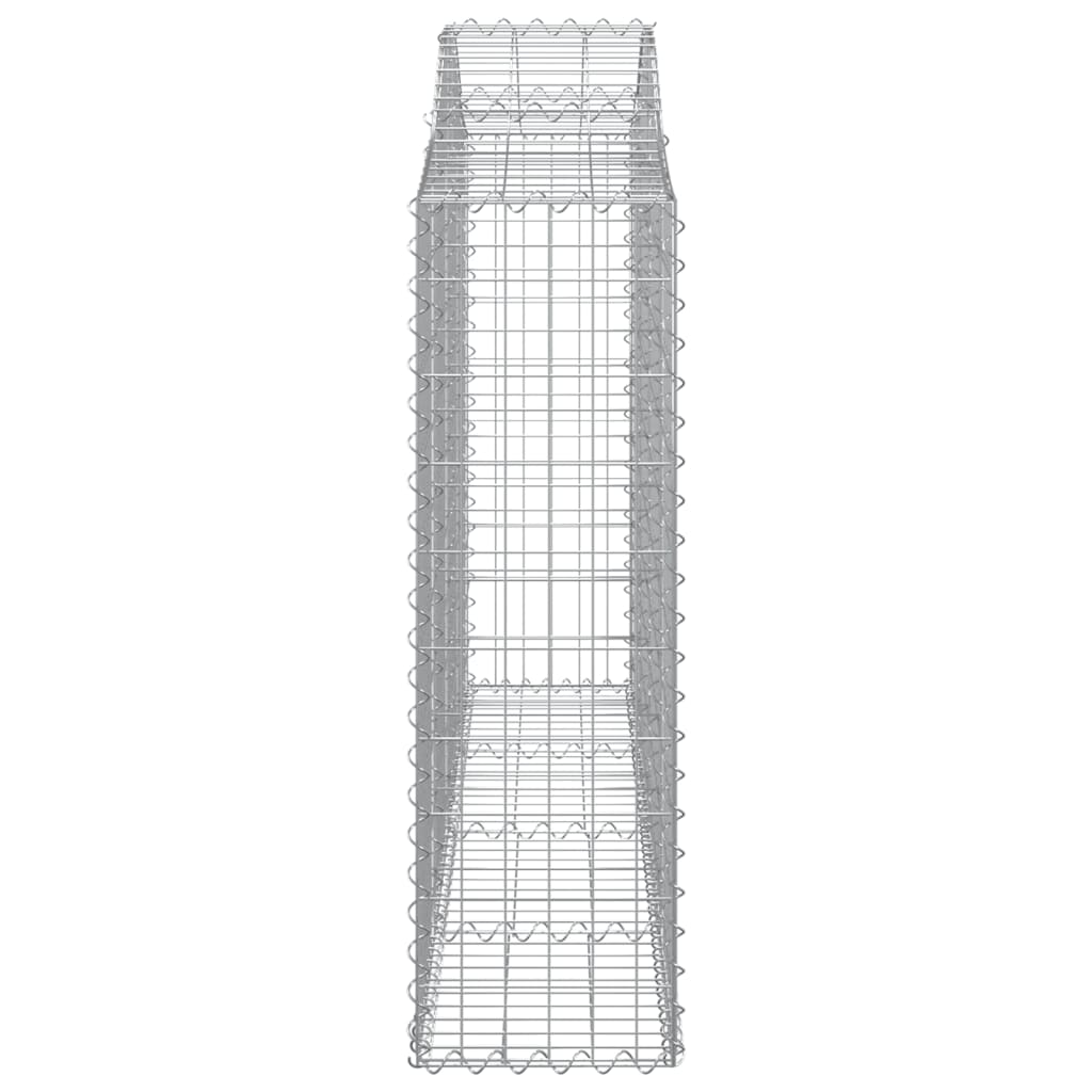 vidaXL Gabionen mit Hochbogen 40Stk. 200x30x100/120cm Verzinktes Eisen