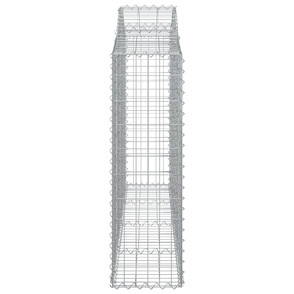 vidaXL Gabionen mit Hochbogen 50Stk. 200x30x100/120cm Verzinktes Eisen