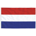 vidaXL Niederländische Flagge mit Mast 6,08 m Aluminium