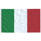 vidaXL Flagge Italiens mit Mast 6,08 m Aluminium
