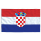 vidaXL Flagge Kroatiens mit Mast 6,08 m Aluminium