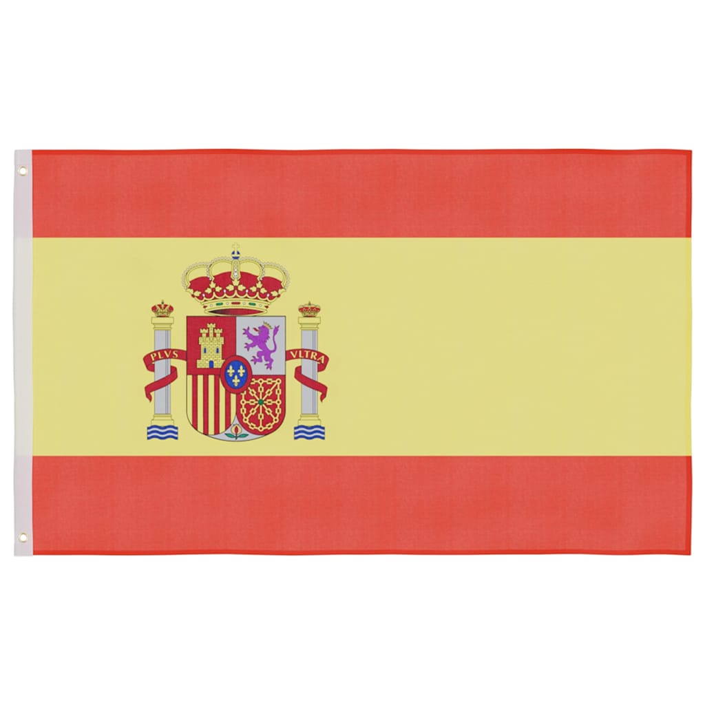 vidaXL Flagge Spaniens mit Mast 6,08 m Aluminium