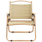 vidaXL Campingstühle 2 Stk. Beige 54x43x59 cm Oxford-Gewebe