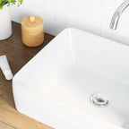 vidaXL Waschbecken Weiß 48x37x13 cm Keramik Rechteckig