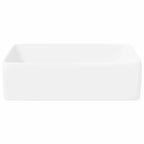 vidaXL Waschbecken Weiß 48x37x13 cm Keramik Rechteckig