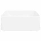 vidaXL Waschbecken Weiß 48x37x13 cm Keramik Rechteckig