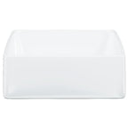 vidaXL Waschbecken Weiß 37x37x13 cm Keramik Quadratisch