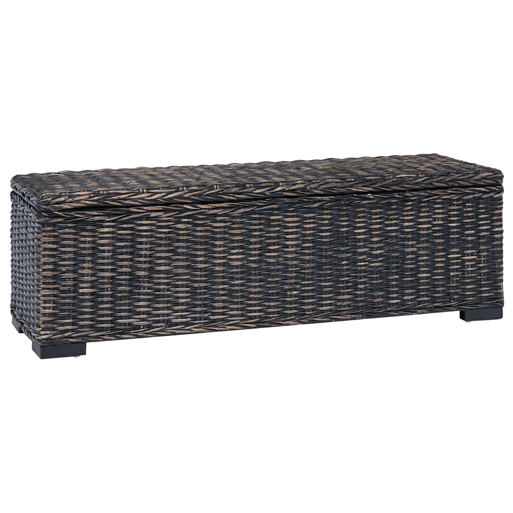 vidaXL Aufbewahrungsbox mit Speicher Schwarz 110 x 35 x 45 cm