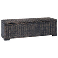 vidaXL Aufbewahrungsbox mit Speicher Schwarz 110 x 35 x 45 cm