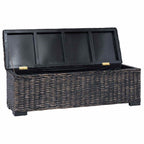 vidaXL Aufbewahrungsbox mit Speicher Schwarz 110 x 35 x 45 cm