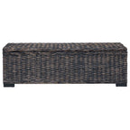 vidaXL Aufbewahrungsbox mit Speicher Schwarz 110 x 35 x 45 cm