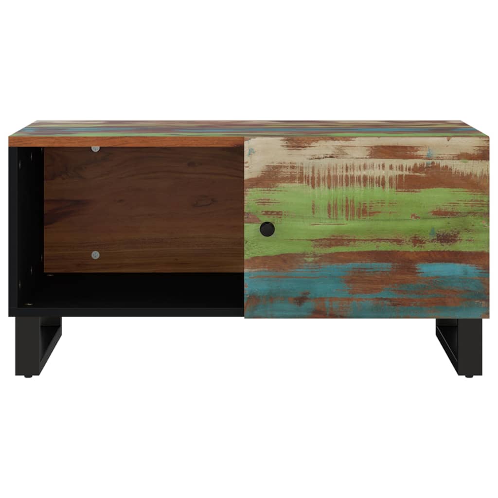 vidaXL Couchtisch 80x50x40 cm Altholz Massiv & Holzwerkstoff