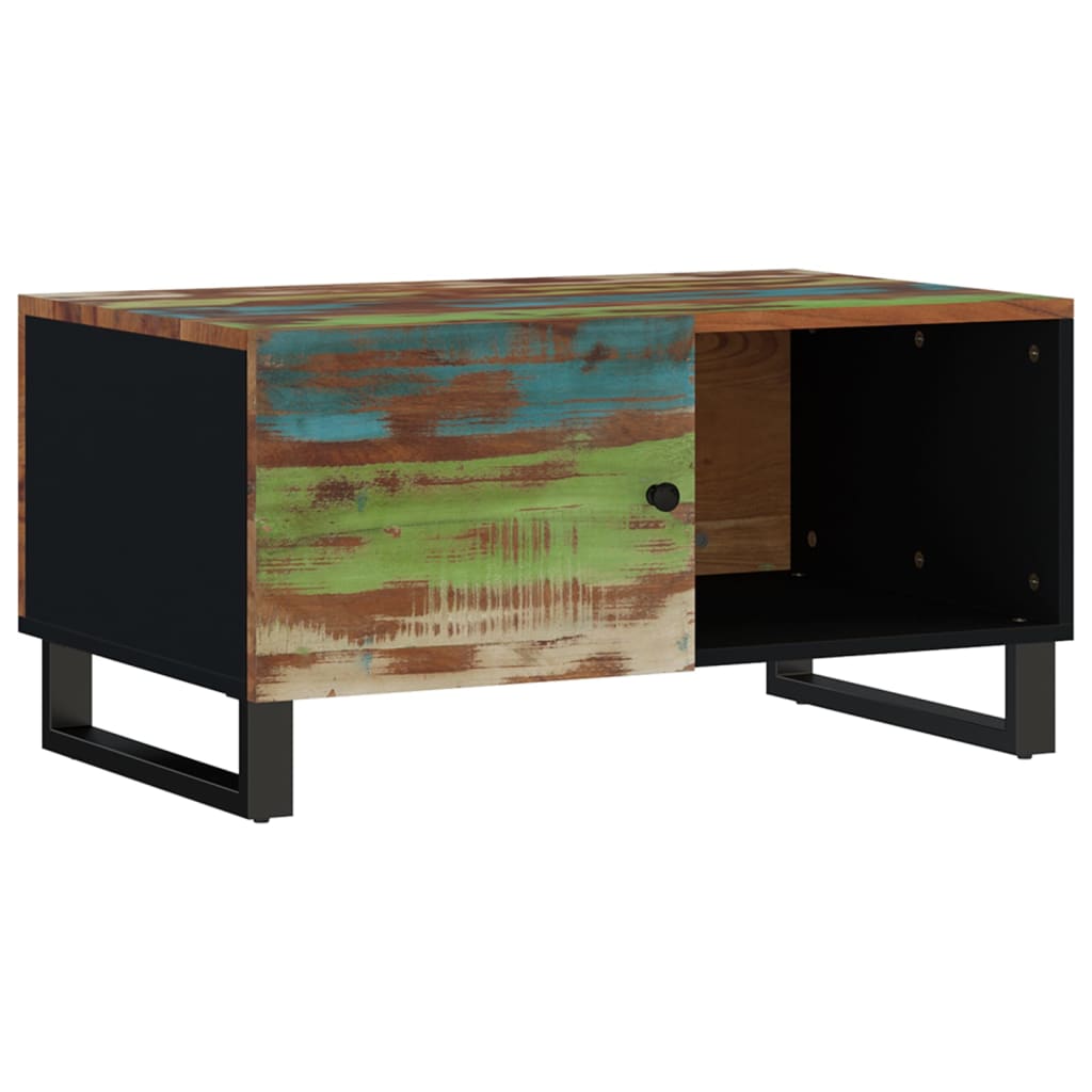 vidaXL Couchtisch 80x50x40 cm Altholz Massiv & Holzwerkstoff