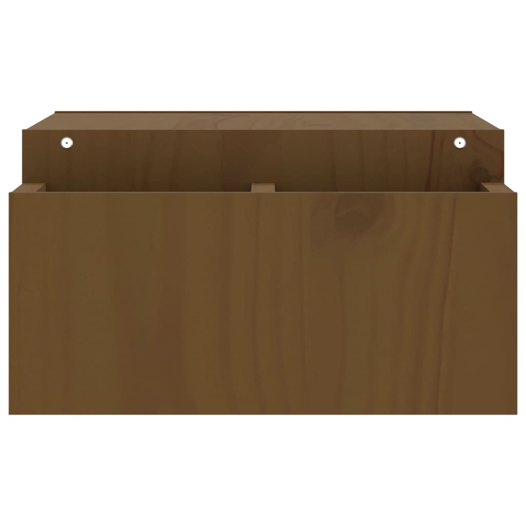 vidaXL Monitorständer Honigbraun 70x27,5x15 cm Massivholz Kiefer