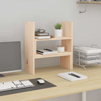 vidaXL Monitorständer (39-72)x17x43 cm Massivholz Kiefer