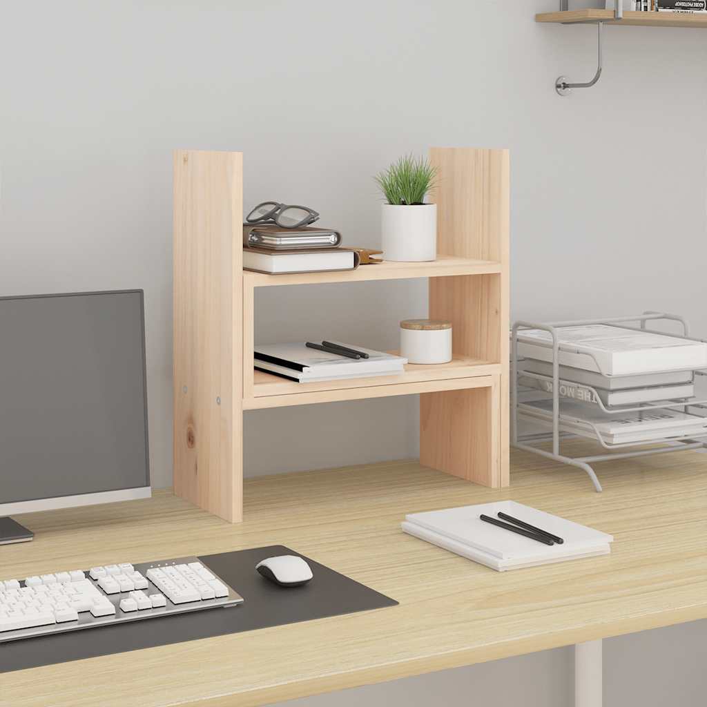 vidaXL Monitorständer (39-72)x17x43 cm Massivholz Kiefer
