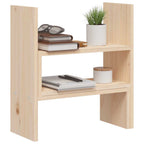 vidaXL Monitorständer (39-72)x17x43 cm Massivholz Kiefer