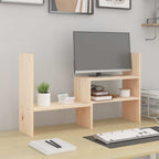 vidaXL Monitorständer (39-72)x17x43 cm Massivholz Kiefer