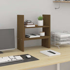 vidaXL Monitorständer Honigbraun (39-72)x17x43 cm Massivholz Kiefer