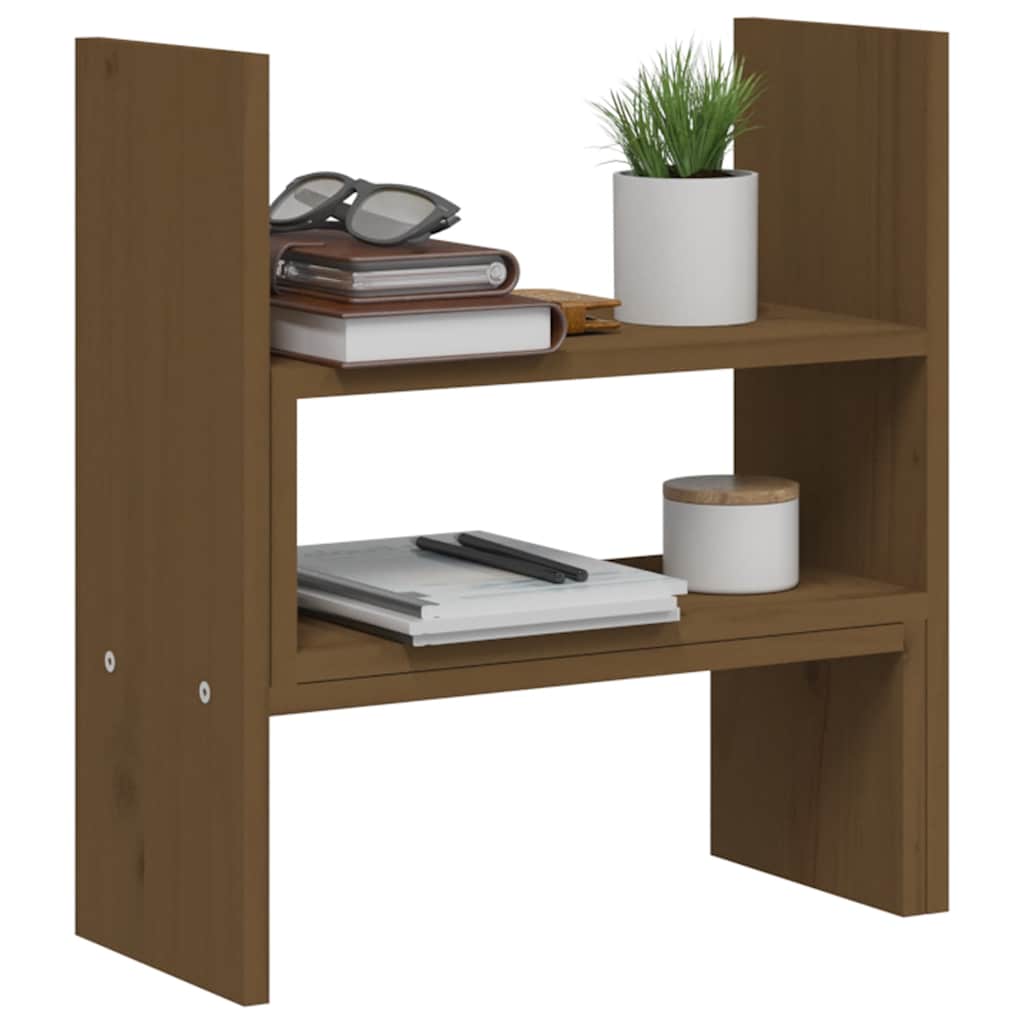 vidaXL Monitorständer Honigbraun (39-72)x17x43 cm Massivholz Kiefer