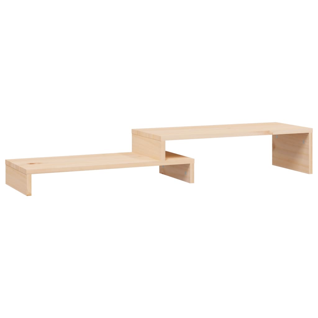 vidaXL Monitorständer (52-101)x22x14 cm Massivholz Kiefer
