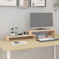 vidaXL Monitorständer (52-101)x22x14 cm Massivholz Kiefer