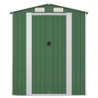 vidaXL Geräteschuppen Grün 192x191x223 cm Verzinkter Stahl