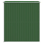 vidaXL Geräteschuppen Grün 192x191x223 cm Verzinkter Stahl