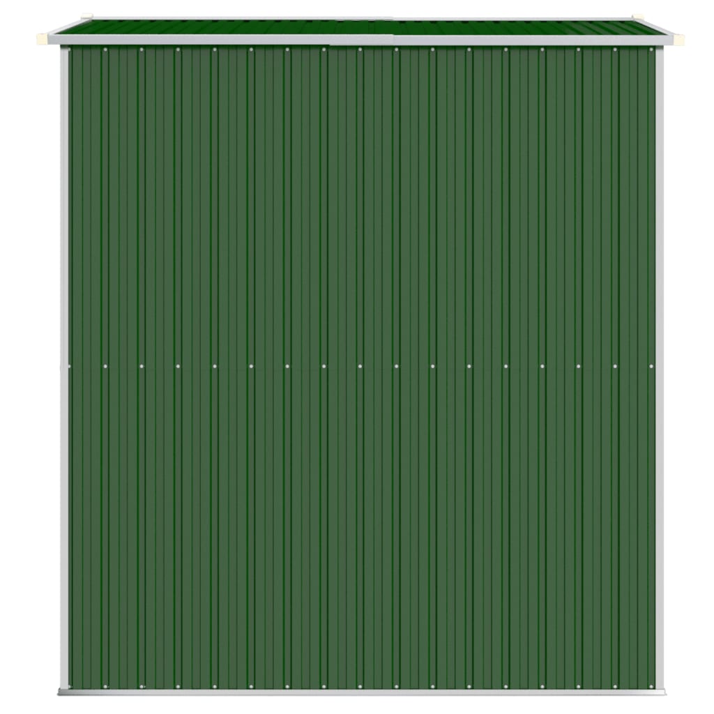 vidaXL Geräteschuppen Grün 192x191x223 cm Verzinkter Stahl