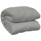 vidaXL Gewichtsdecke Grau 120x180 cm 5 kg Stoff
