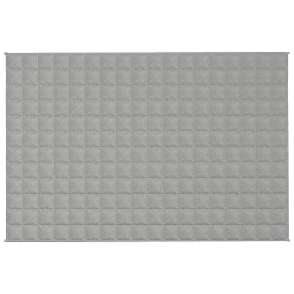vidaXL Gewichtsdecke Grau 120x180 cm 5 kg Stoff