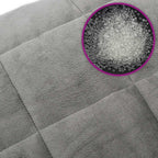 vidaXL Gewichtsdecke Grau 120x180 cm 5 kg Stoff