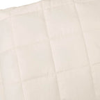 vidaXL Gewichtsdecke Hellcreme 120x180 cm 5 kg Stoff