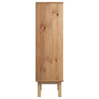 vidaXL Schuhschrank OTTA mit 3 Schubladen Braun Massivholz Kiefer