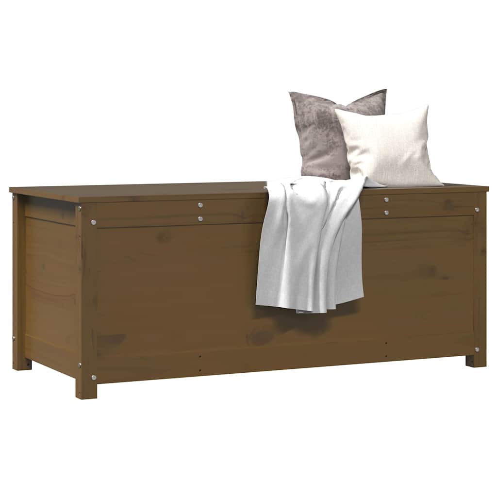 vidaXL Truhe Honigbraun 110x50x45,5 cm Massivholz Kiefer