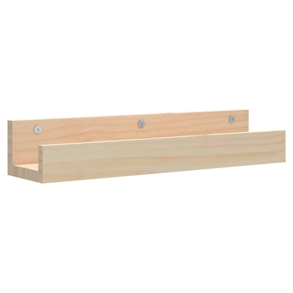 vidaXL Wandregale 2 Stk. 50x12x9 cm Massivholz Kiefer