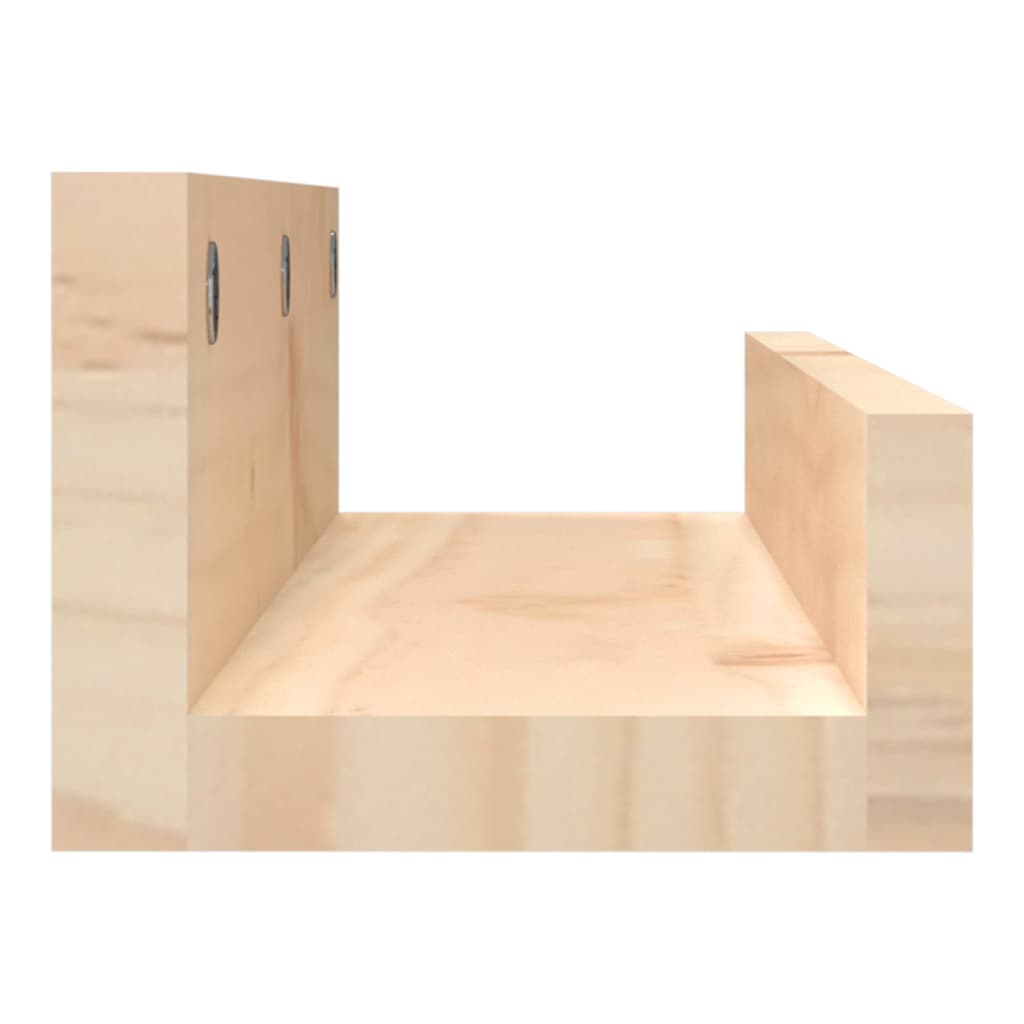 vidaXL Wandregale 2 Stk. 50x12x9 cm Massivholz Kiefer