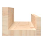 vidaXL Wandregale 2 Stk. 50x12x9 cm Massivholz Kiefer