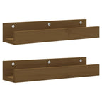 vidaXL Wandregale 2 Stk. Honigbraun 50x12x9 cm Massivholz Kiefer