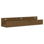 vidaXL Wandregale 2 Stk. Honigbraun 50x12x9 cm Massivholz Kiefer